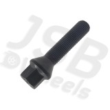 Prezon janta aliaj negru M14x1.5 50 mm pentru VW, Seat, Skoda, Audi, Mercedes