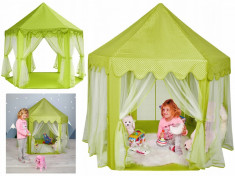 Cort Pliabil de Joaca pentru Copii, Interior sau Exterior, Culoare Verde foto