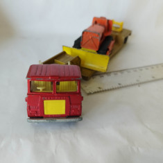 bnk jc Matchbox Superkings K-23 Low Loader with Bulldozer