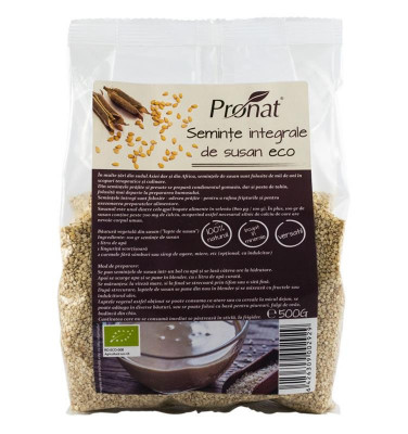 Seminte de Susan Integral Bio 500gr Pronat foto