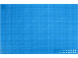 Cumpara ieftin Placa pentru taiere precisa, modelare, fata-verso, cu auto-vindecare A1, 60 x 90 cm, scara clar vizibila, albastru