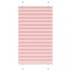 vidaXL Jaluzea plisată roz 70x150 cm Lățime țesătură 69,4cm poliester