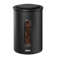 Cutie de cafea Xavax, pentru 1, 3 kg boabe sau 1, 5 kg macinata, etansa, negru foto