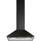 Hota semineu Electrolux Seria 300 EFC226R, 420 mc/h, 1 motor, 3 viteze, filtre aluminiu, rustic negru