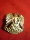 Insigna Militara de Sapca UAR Siria ,inceput ani &#039;60 ,cu surub indoit ,h=5,5cm