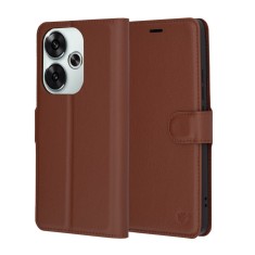 Husa Xiaomi Poco F6 Techsuit Leather Folio, maro foto