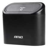 Cos de gunoi suplimentar pentru autoturisme, dimensiuni 17 x 9 x 9 cm, culoare Neagra, Amio