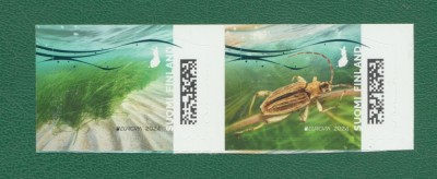 FINLANDA 2024 EUROPA CEPT -Fauna si Flora subacvatica serie 2 timbre MNH** foto