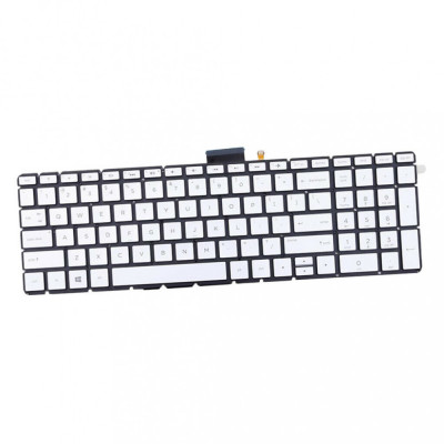 Tastatura Laptop, HP, 250 G6, 255 G6, 256 G6, 258 G6, iluminata, argintie, layout US foto