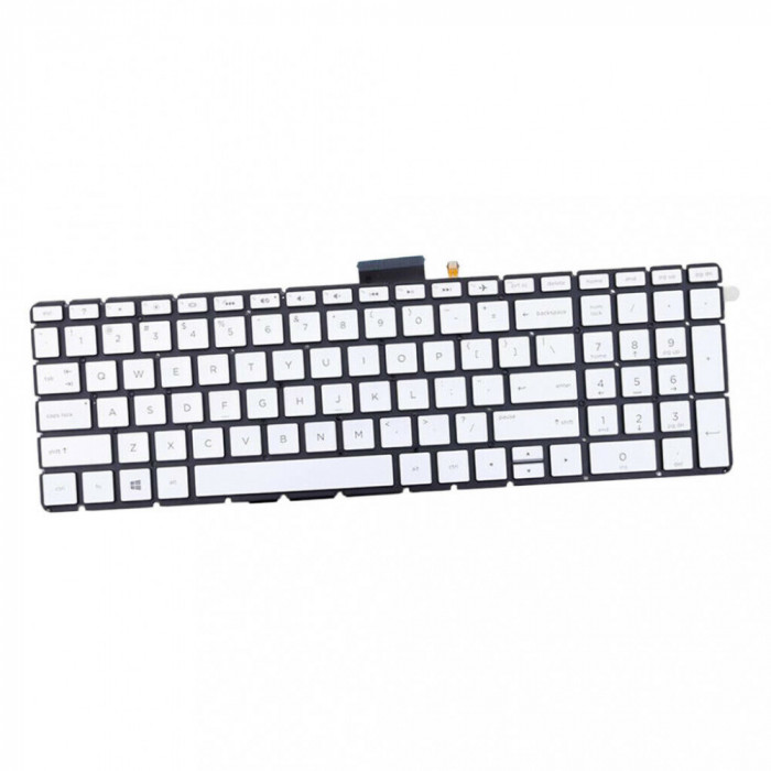 Tastatura Laptop, HP, Envy 17-N, 17T-N, M7-N, 17-N000, 17T-N000, 17T-N100, iluminata, argintie, layout US