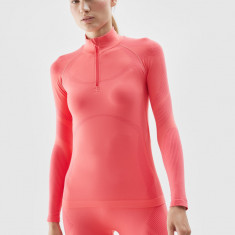 Lenjerie termoactivă fără cusături (tricou) pentru femei - coral