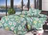 Lenjerie de pat pentru o persoana cu 2 huse de perna patrata, Reveka, bumbac mercerizat, multicolor