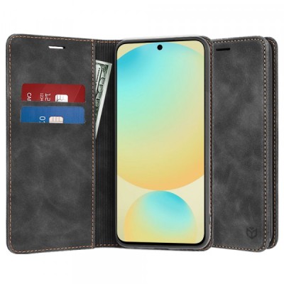 Husa pentru Samsung Galaxy S24 FE S721, Techsuit, Confy, Neagra foto