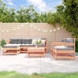Gossi set mobilier de gradina cu perne, 7 piese, lemn masiv douglas