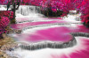 Fototapet autocolant Cascada roz, 350 x 250 cm