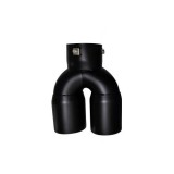 Ornament Toba Negru Mat 76mm Universal Inox ALM Evacuare Sport