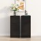 vidaXL Servante, 2 buc., negru, 30x30x70 cm, lemn prelucrat 811118
