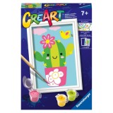Cumpara ieftin Ravensburger - CreArt pictura pe numere pentru copii cactus in ghiveci