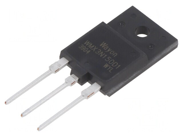 Tranzistor N-MOSFET 1,5kV 3A 90W
