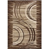 Covor Model Luna 1816-12, Marime 60 x 110 cm, Maro, Inaltime Fir 6 mm, Antialergic, Polipropilena, Living, Dormitor, Sufragerie, Birou