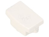 Obturator Alb pentru LED Profile, 20 Buc, ABS Rotunjit