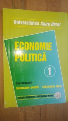 Economie politica vol 1 - Constantin Enache, Constantin Mecu foto