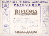 Bnk div - Diploma Clubul Turism nautic-montan Petrochim Navodari 1990