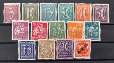 1920 D.Reich Porto Mi=158-170+33-81-MNH foto