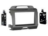 Cadru radio 2 DIN gri pentru Kia Sportage (2010-2016) - ACV