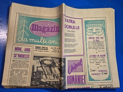 ziarul magazin 28 decembrie 1968 - numar de anul nou foto