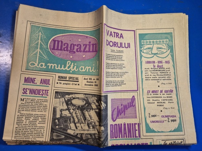 ziarul magazin 28 decembrie 1968 - numar de anul nou