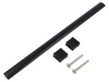 Manetă aluminiu negru mat H: 30,5mm L: 276mm W: 15,5mm