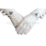 M?nu?i Albe cu Echer ?i Compas Negru - Bumbac de Calitate