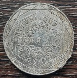 (A771) MONEDA DIN ARGINT FRANTA - 10 EURO 2017, 100 ANI MOARTEA AUGUSTE RODIN, Europa