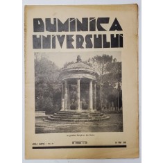 REVISTA &#039;DUMINICA UNIVERSULUI&#039;, ANUL I (XXVII) - No. 21, 24 MAI 1931