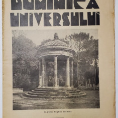 REVISTA 'DUMINICA UNIVERSULUI', ANUL I (XXVII) - No. 21, 24 MAI 1931