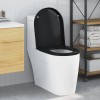 Capacul de toaletă Negru 48 x 36.5 x 4.5 cm Polipropilenă