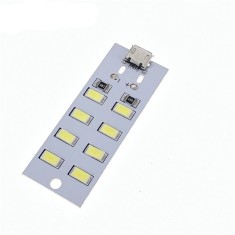 Placa cu 8 de leduri SMD 5730 micro USB (L.428)