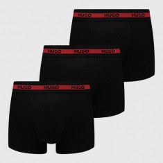 HUGO boxeri 3-pack bărbați, culoarea negru 50492375