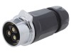 LUTRONIC Conector Circular Mufa Mama 3 Pini Aurit IP67 500V 43A