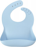 Baveta basic bib minikoioi, 100% premium silicone &ndash; mineral blue