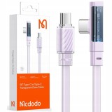 Mcdododo Cablu Unghiular De Mare Viteză Usb-C Pd 65W 1.8M Violet