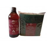 Prep&#039;N&#039;Shine-Pure Tung Oil &amp; Hand Pad&rsquo;s Mix Abrasive, alb, negru verde, 500 ml