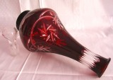 STICLA DIN CRISTAL COLORAT RUBIN - DECANTOR BAUTURA 27 CM