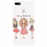 Husa silicon pentru Huawei P9 Lite, I Love My Best Friends