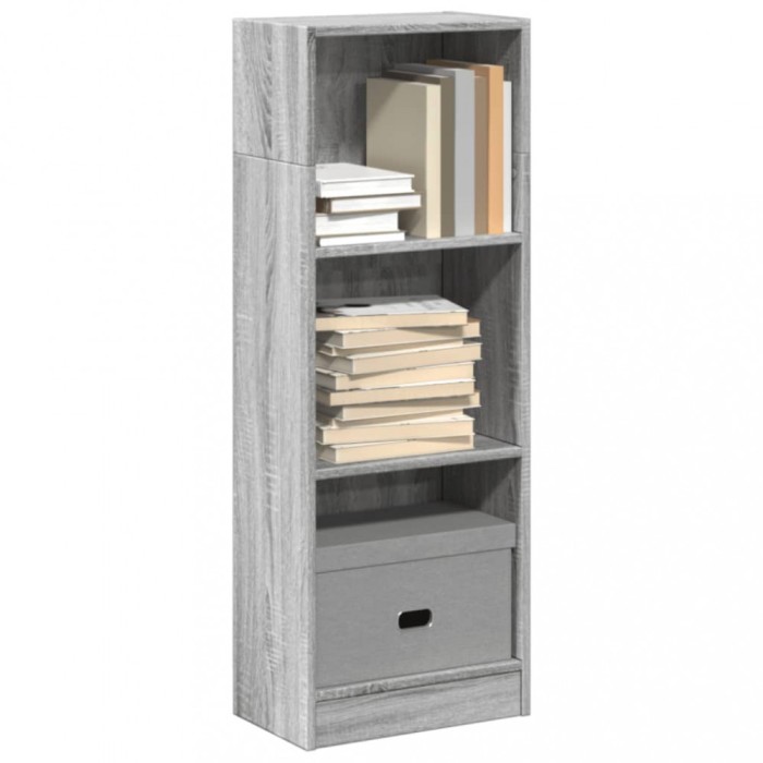 vidaXL Bibliotecă, gri sonoma, 40x24x109 cm, lemn prelucrat 857779