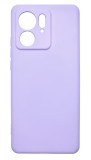 Husa de protectie din silicon pentru Motorola Moto Edge 40, SoftTouch, interior microfibra, Lilac