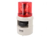Semnalizator luminos și acustic 24VDC sirenă lumină rotativă roșie