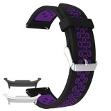 Curea din silicon compatibila cu Samsung Galaxy Watch8 40mm, Black Berry