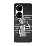 Husa compatibila cu Huawei Nova 8i model Rick mugshot, Silicon, TPU, Viceversa, Transparent, Carcasa